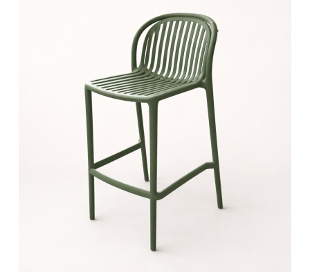 SILLA BAR PLAST VERDE
