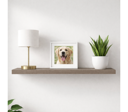 REPISA LINEAL CYN 80X20X2.5CM  ROBLE VICENZA GRIS