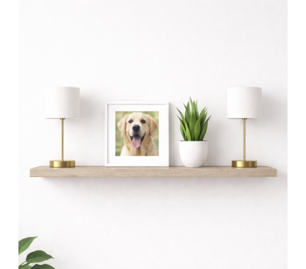 REPISA LINEAL CYN 100X20X2.5CM PINO ALAND BLANCO