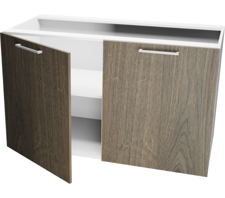 MODULO INFERIOR COCINA 120X55X72CM DENVER GRAFITO *HAS*