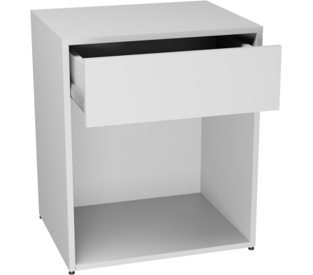 MESITA LUZ ROS 50X60X40CM  BLANCO