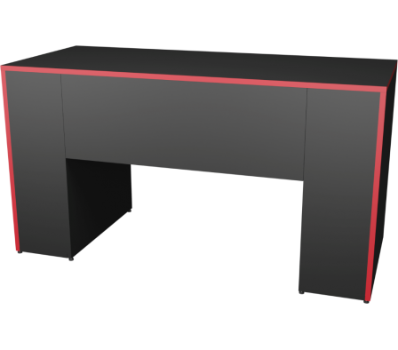 ESCRITORIO GAMER 140X60X75CM NEGRO ROJO