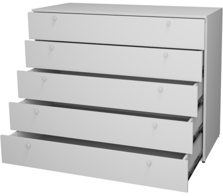 COMODA NIÑOS 120X50X92.5CM BLANCO