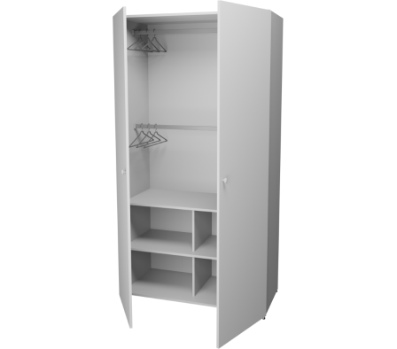 PLACARD EP NIÑOS 100X50X190CM BLANCO