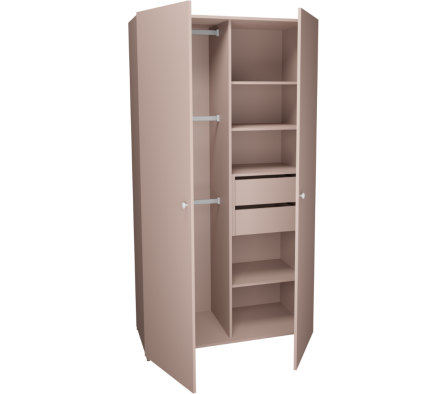 PLACARD EPC NIÑOS 100X50X190CM ROSA VINTAGE