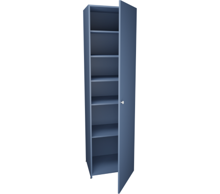 PLACARD E NIÑOS 50X50X190CM AZUL COSMICO