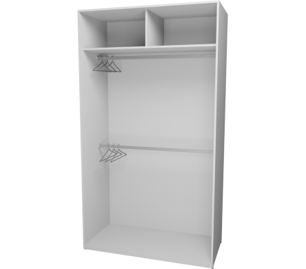 PLACARD VESTIDOR P 120X59X215CM BLANCO