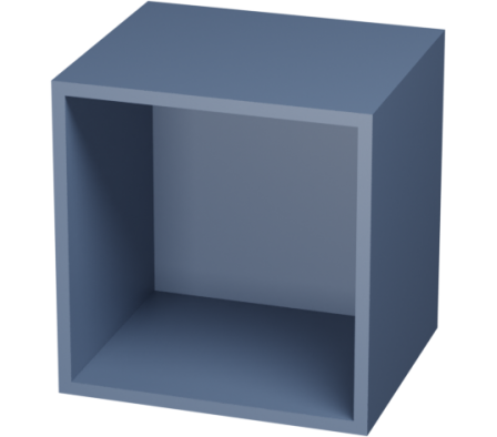 REPISA CUADRO 35X36X30CM AZUL COSMICO