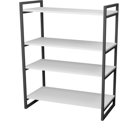 REPISA MARTINA 4E 80X40X101CM BLANCO