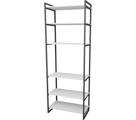 REPISA MARTINA 6E 80X40X220CM BLANCO