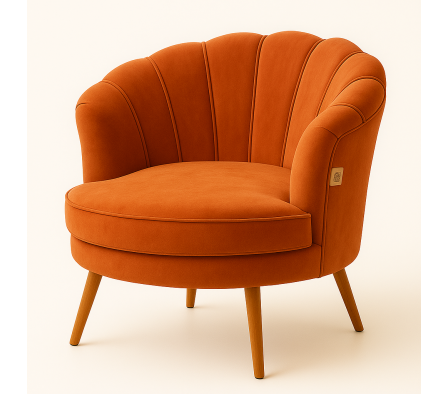 POLTRONA PETALOS CAOBA