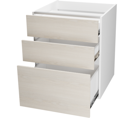 MODULO INFERIOR COCINA AN 60X55X72CM PINO ALAND BLANCO