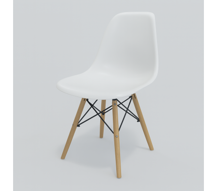 SILLA EAMES 46X52X82CM BLANCA