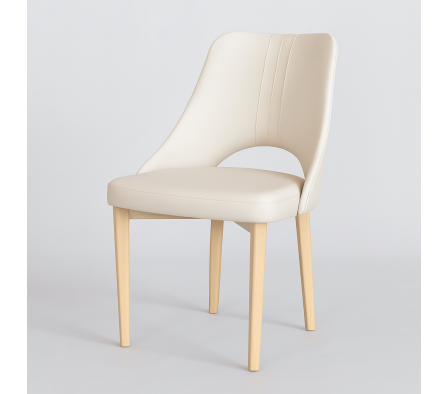 SILLA FLORA T CORINO BEIGE MADERA ASH