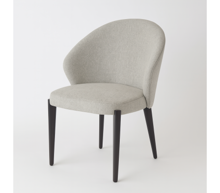 SILLA GLAM CON PATAS NEGRAS T BEIGE