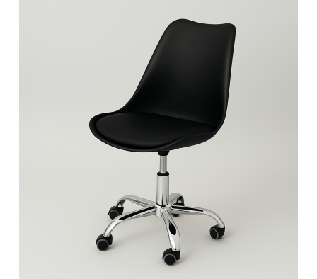 SILLA GIRATORIA EAMES NEGRO