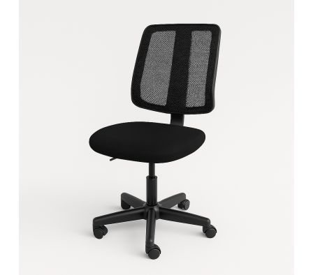 SILLA OFICINA CON RUEDAS NEGRO