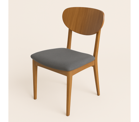 SILLA VOGEL T LINO SAT. CHUMBO MADERA NOCE MARFIN