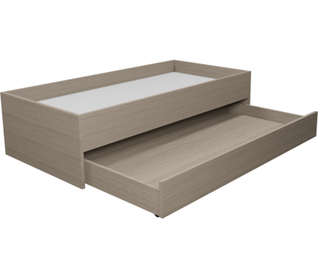 CAMA CAMITA 196X97X50CM  ROBLE VICENZA GRIS