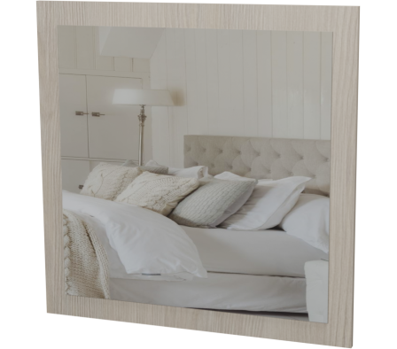 ESPEJO CUADRO 70X70X1.5CM PINO ALAND BLANCO