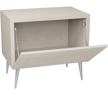 MESITA LUZ RE 60X58.5X40CM PINO ALAND BLANCO