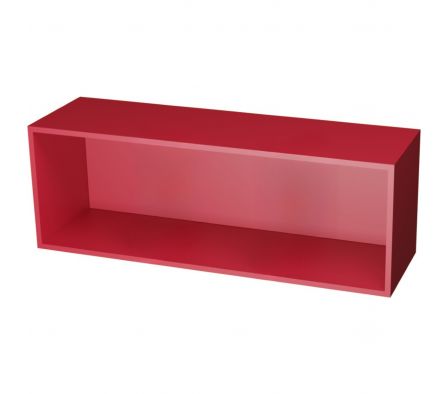 REPISA CUADRO 107,4X35,8X30CM ROJO CEREZA