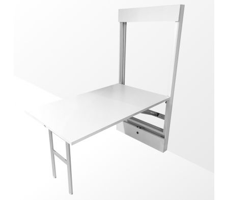 MESA DE PARED PLEGABLE 132X79X166CM BLANCO