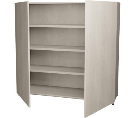 ZAPATERO DAMA PA 120X116.5X40CM PINO ALAND BLANCO