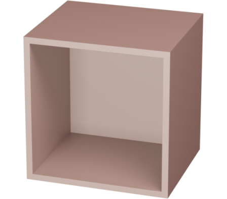 REPISA CUADRO 35,8X35,8X30CM ROSA VINTAGE