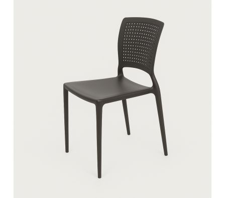 SILLA SAFIRA MARRON TRAM