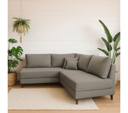 SOFA FIJO ESQUINERO LD 2.50 X 2.00 M SANTINO 06 GRIS