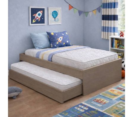 CAMA CAMITA 196X97X50CM  ROBLE VICENZA GRIS