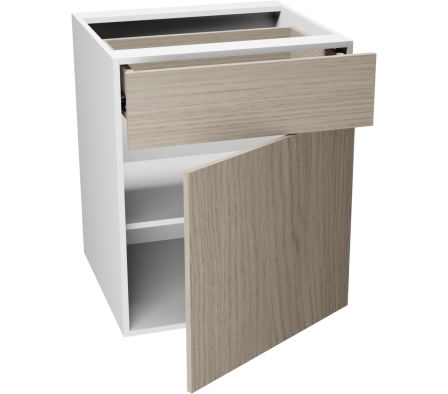 MODULO INFERIOR COCINA CAPU 60X55X72CM ROBLE VICENZA GRIS