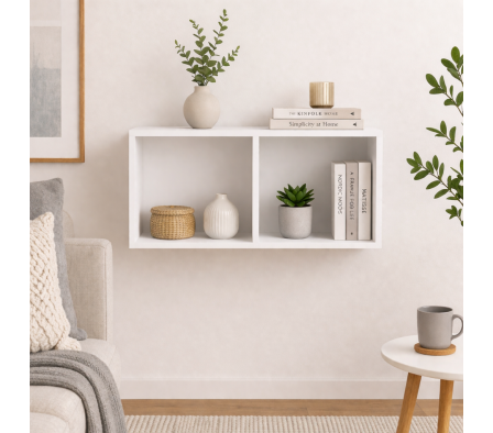 REPISA CUADRO 71.6X35,8X30CM BLANCO