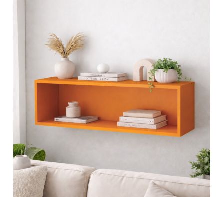 REPISA CUADRO 100X36X30CM NARANJA SIENA