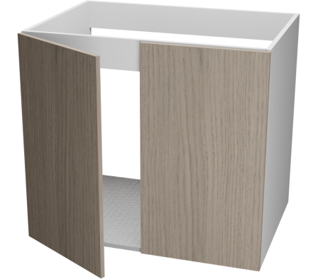 MODULO INFERIOR COCINA PI 80X55X72CM ROBLE VICENZA GRIS