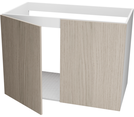 MODULO INFERIOR COCINA PI 100X55X72CM ROBLE VICENZA GRIS