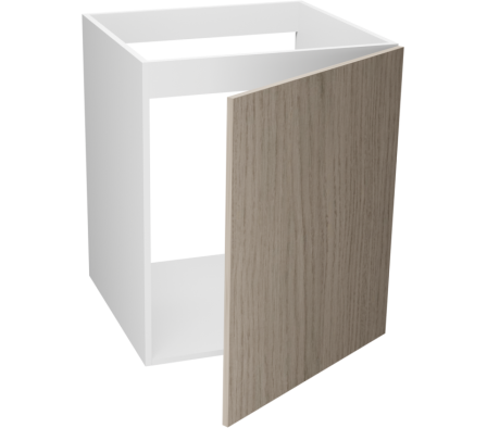 MODULO INFERIOR COCINA PIBD 60X55X72CM  ROBLE VICENZA GRIS